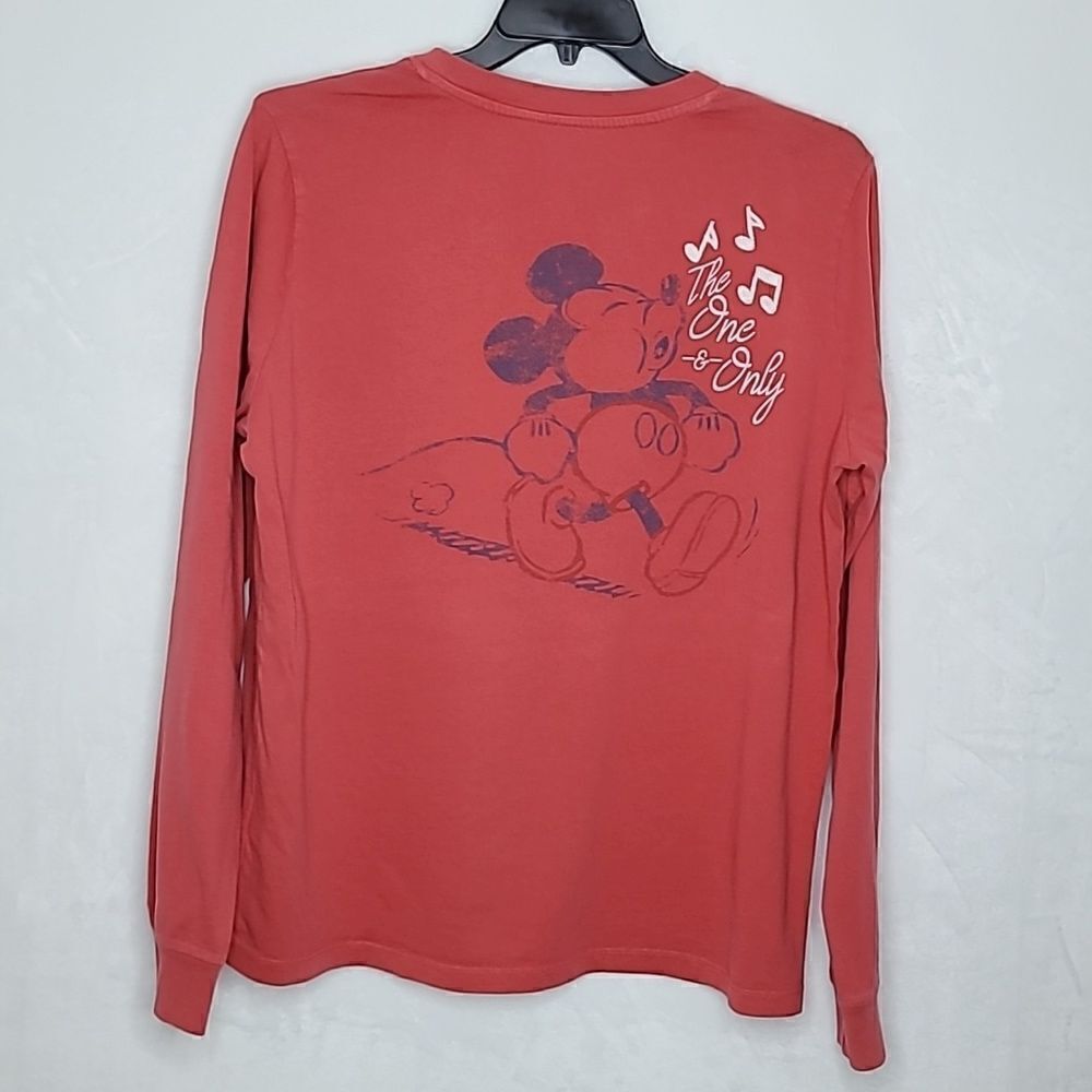 Disney The One & Only‎ Mickey Mouse Long Sleeve Embroidered  Shirt Size Medium